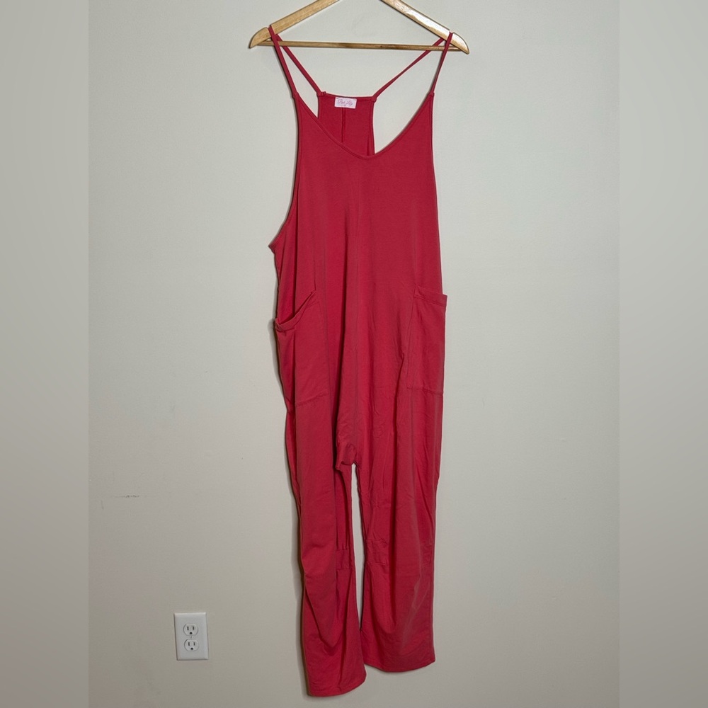 Pink Lily Hot Pink Jumpsuit
